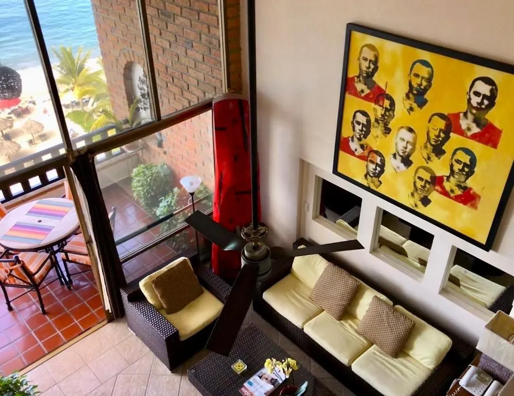 Beachfront Penthouse With Private Pool - Zona Romantica Puerto Vallarta Apartment